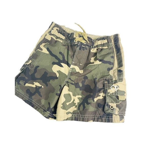 Op Boys Swim Trunks Green Camouflage Board Shorts Mesh Pockets 4-5 XS - Picture 5 of 5
